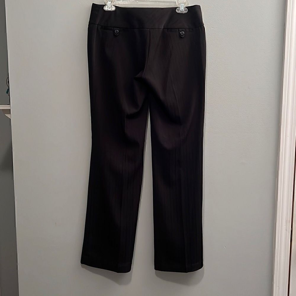 Joe Benbasset Charlotte Women's Black Line Patterned Slacks Pants Size Junior 5L
